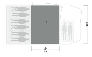 Outwell Gemütlicher Teppich Phoenix 6+2